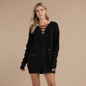 Black Lace up Dress (Never Worn)